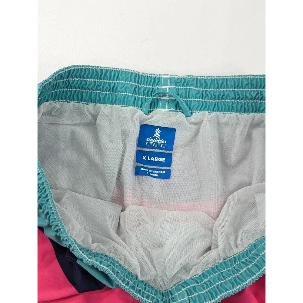 Chubbies‎ The Aquatic Libations Classic Swim Trunks Mens XL Multicolor Pockets